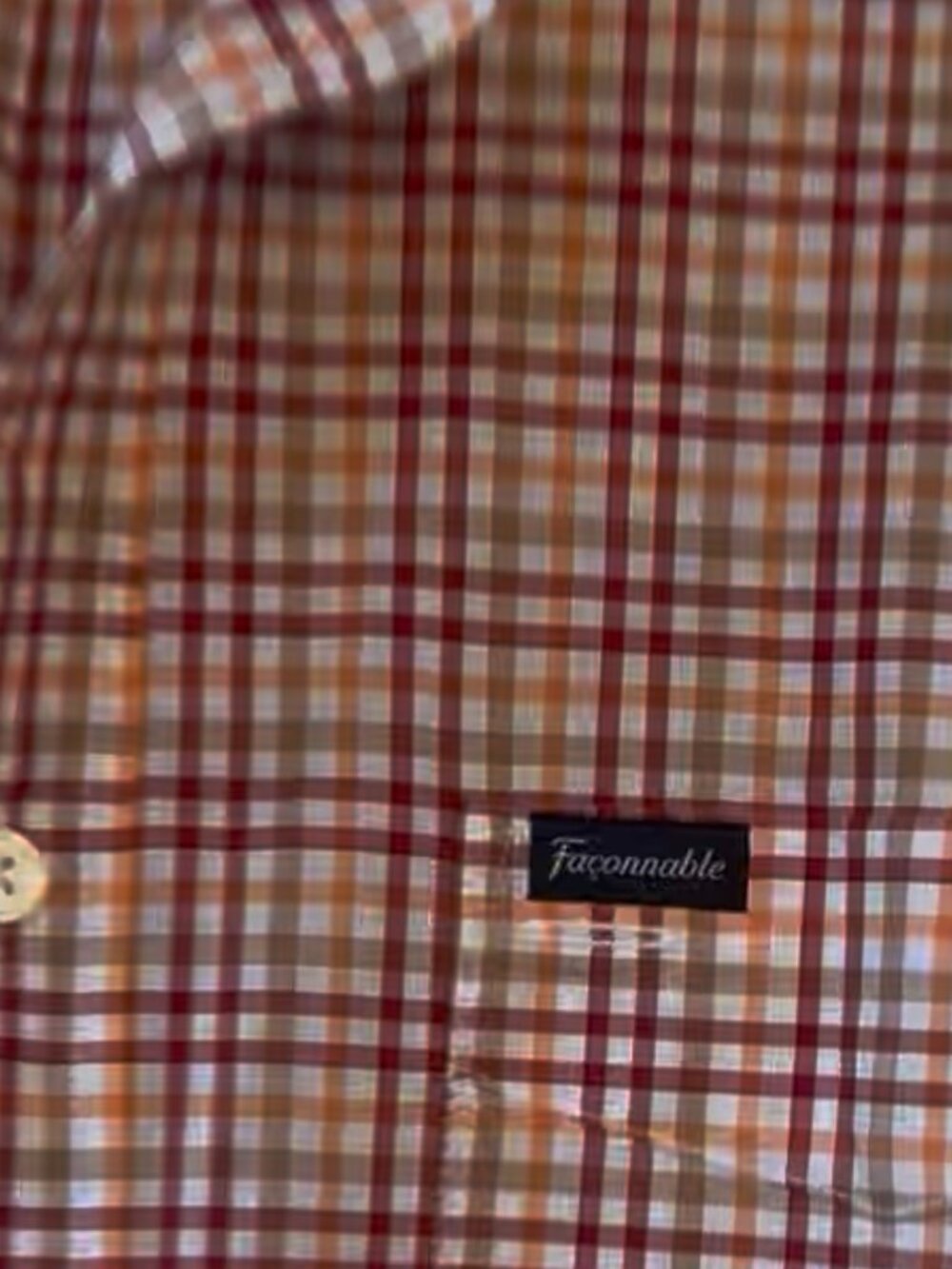 Upcycled Faconnable Women's shirt.
